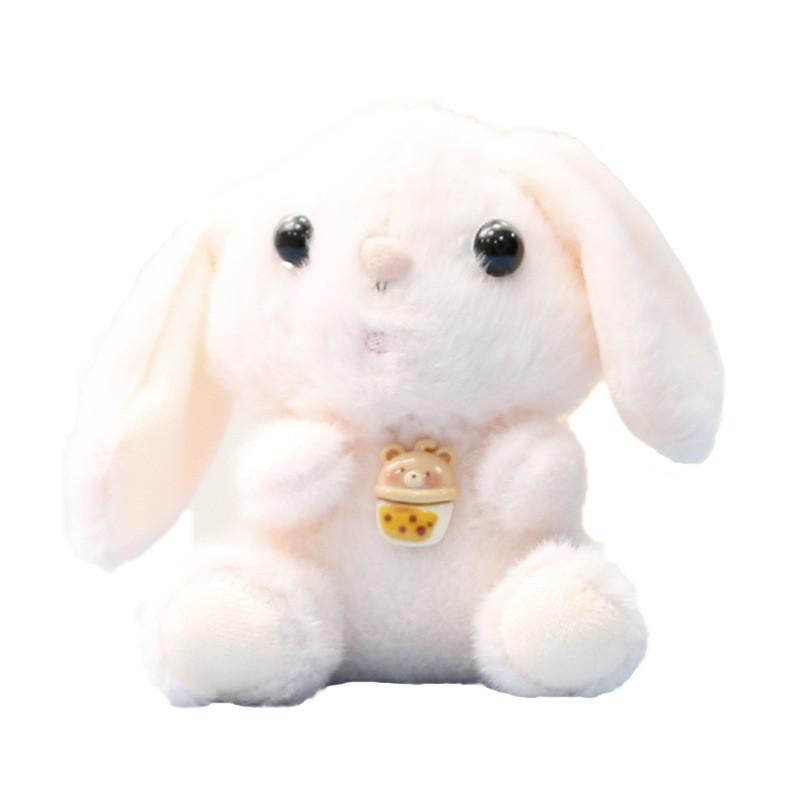 Plush Toy Backpack Strawberry Bear Keychain Cute Animal Doll For Kids And Teens