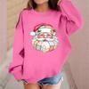 Children's Fashionable Casual Long-sleeved Loose Christmas Print Pullover Sweatshirt