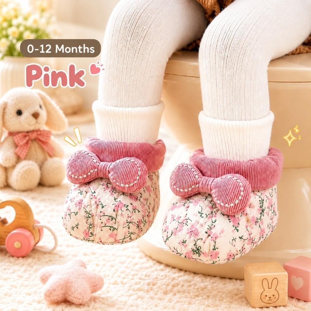 Winter Toddler Snow Boots Corduroy Infant First Walking Shoes Durable Baby Footwear