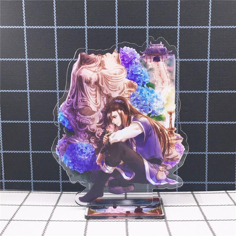 Хаски и его белый кот Shizun Mo Ran Chu WanNing, акриловая фигурка, подставка, модель игрушки, аниме, двустороннее действие