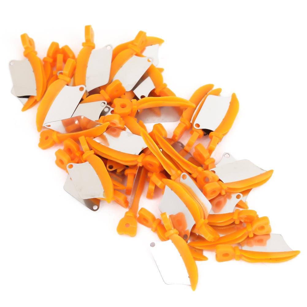 40Pcs Dental Teeth Interproximal Plastic Wedges Dental Accessories (Orange M)