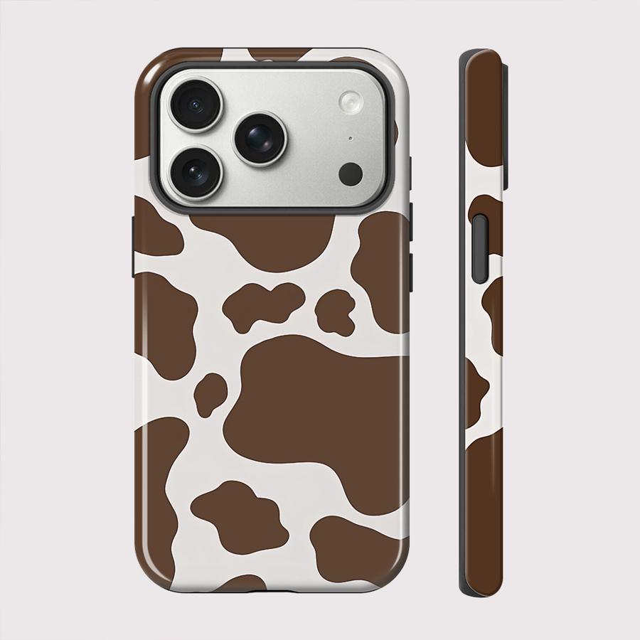 2D плохлый чехол для телефона с узором коровы для Apple iPhone 17 15 Plus Pro Max 16e 12 16 XS XR 13 Air 11 14 Мягкий чехол Capa