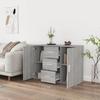 VidaXL Buffet Sonoma gris 91x29,5x65 cm Bois d'ingénierie 823348