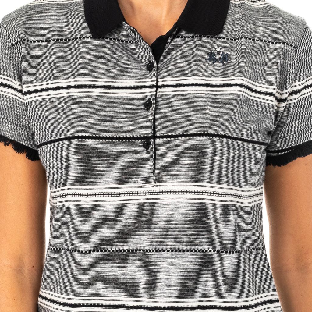 Женская рубашка поло с короткими рукавами и воротником-лацканами LWP005