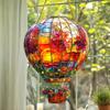 2 шт. 2D Акриловый Подвесной Декор для Окна в Виде Воздушного Шара, Ловец Солнечного Света, Подвесное Искусство, Настенный Цветной Декор для Дома, Сада, Патио