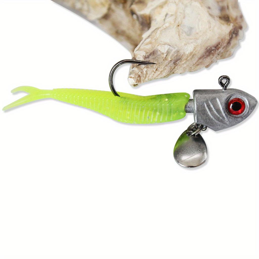 5 шт. джиг-головок для свимбейтов для пресноводной и морской рыбалки - Дизайн головки в виде малька для усиления привлекательности и мощности подсечки