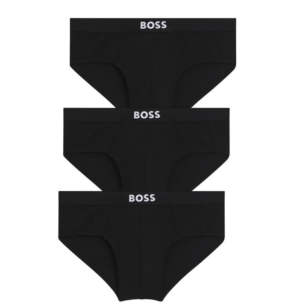 BOSS Men's Logo Briefs (Pack of 3)