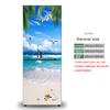 28 Styles For Choice Beach Scenery Refrigerator Sticker Peel and Stick Waterproof Double Door Freezer Cupboard Decor Art Mural