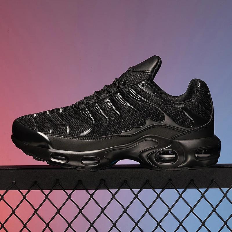 Сетчатые кроссовки на шнуровке, ультралегкие, для бега, с воздушной подушкой, дышащие, сетчатые, повседневные спортивные кроссовки для мужчин и женщин