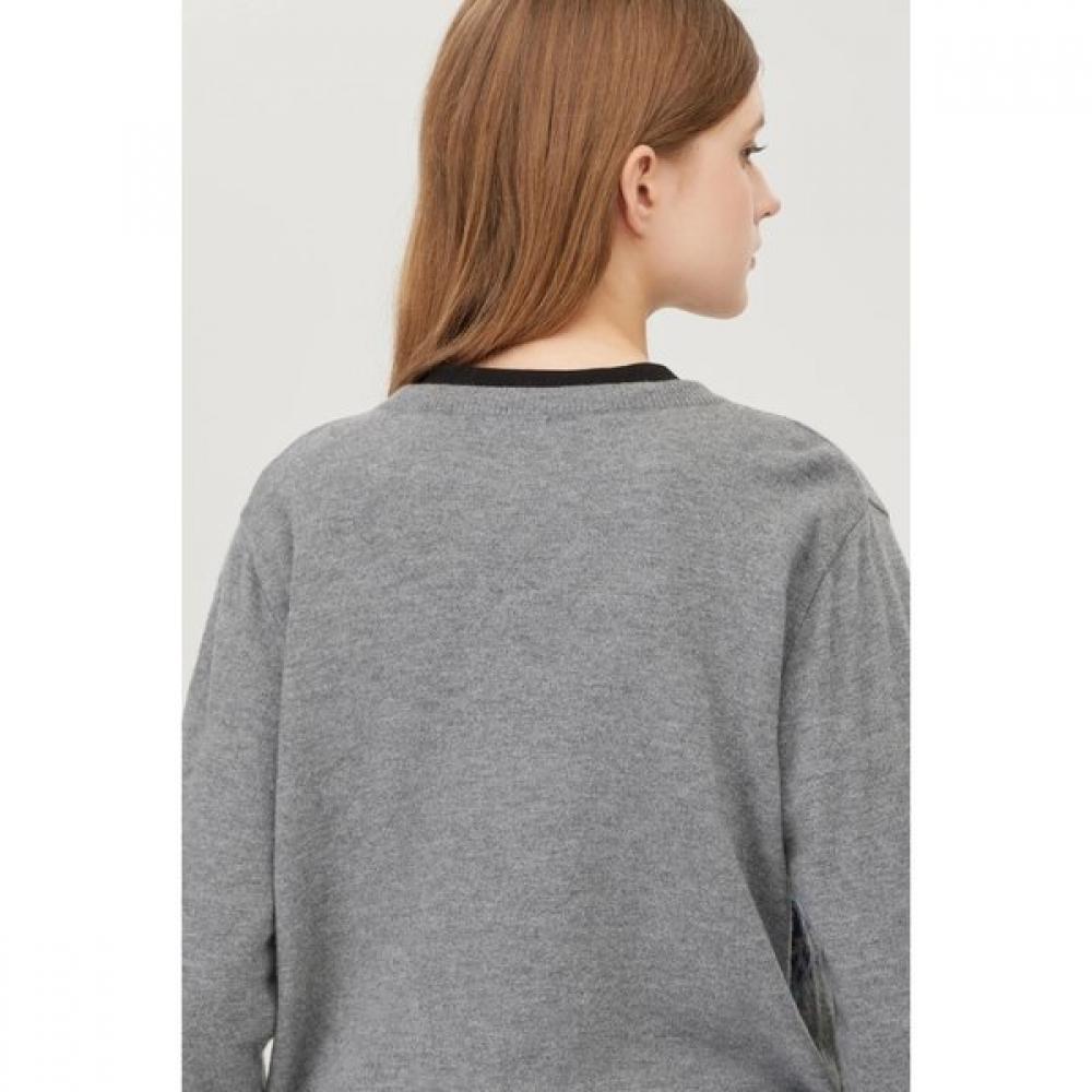 Нордический шерстяной кардиган с пуговицами-рожками Bakce3561