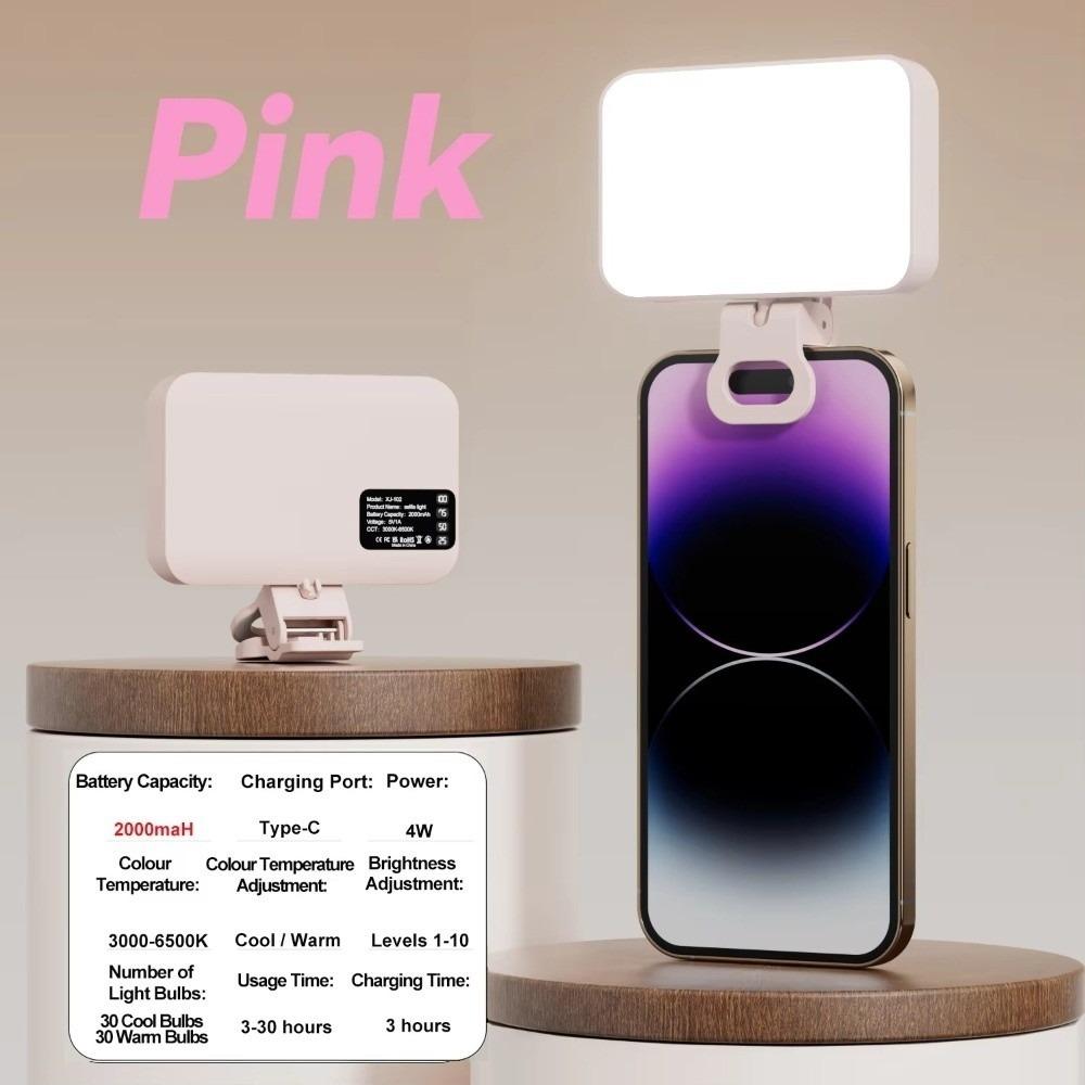 USB Rechargeable LED Fill Light 3 Modes Mini Selfie Light LED Selfie Light For Phone Laptop Tablet