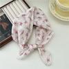 Cotton And Linen Small Square Scarf Silk Scarf Women'S Spring And Autumn New Style Artistic And Versatile Fashionable Temperament Headband Scarf