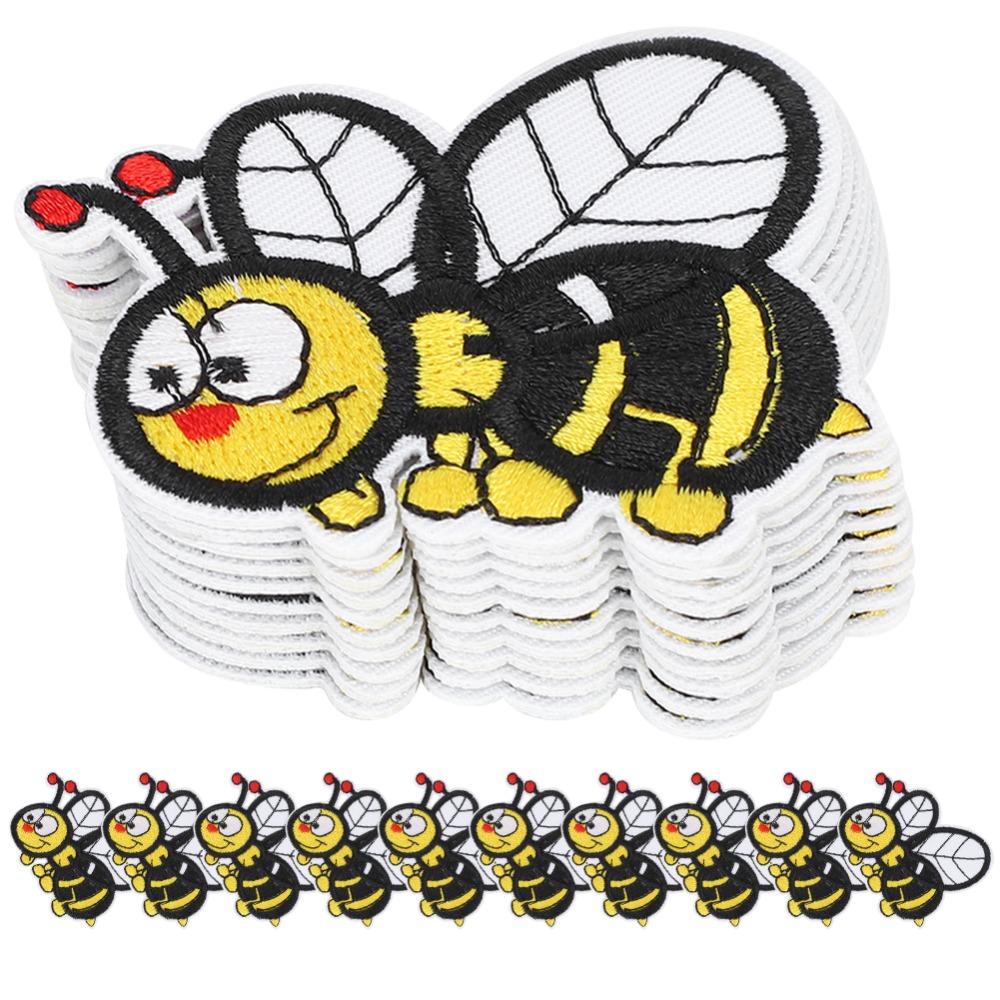 20pcs Fabric Patches Iron On Patches Embroidered Cloth Sew On Patches For Clothes