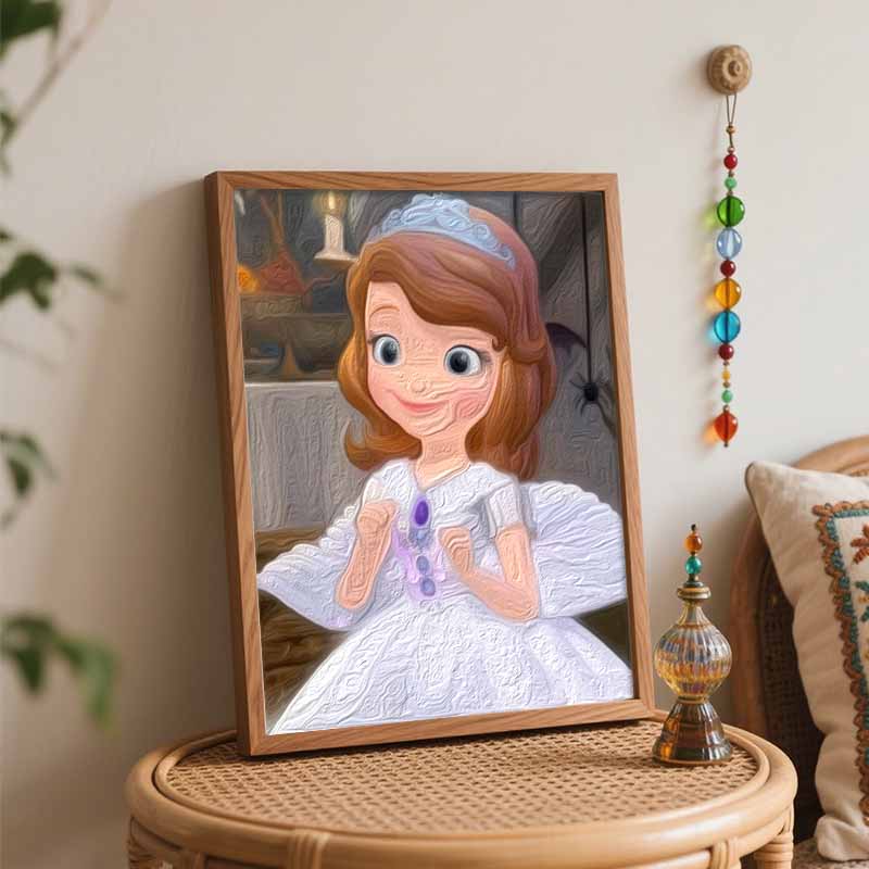 Disney Princess Sofia oil painting digital painting art kit handmade diy painting home decoration gift