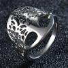 Посеребренное кольцо S925 серебряное кольцо обручальное кольцо модный тренд Древо жизни кольцо ювелирные изделия для женщин