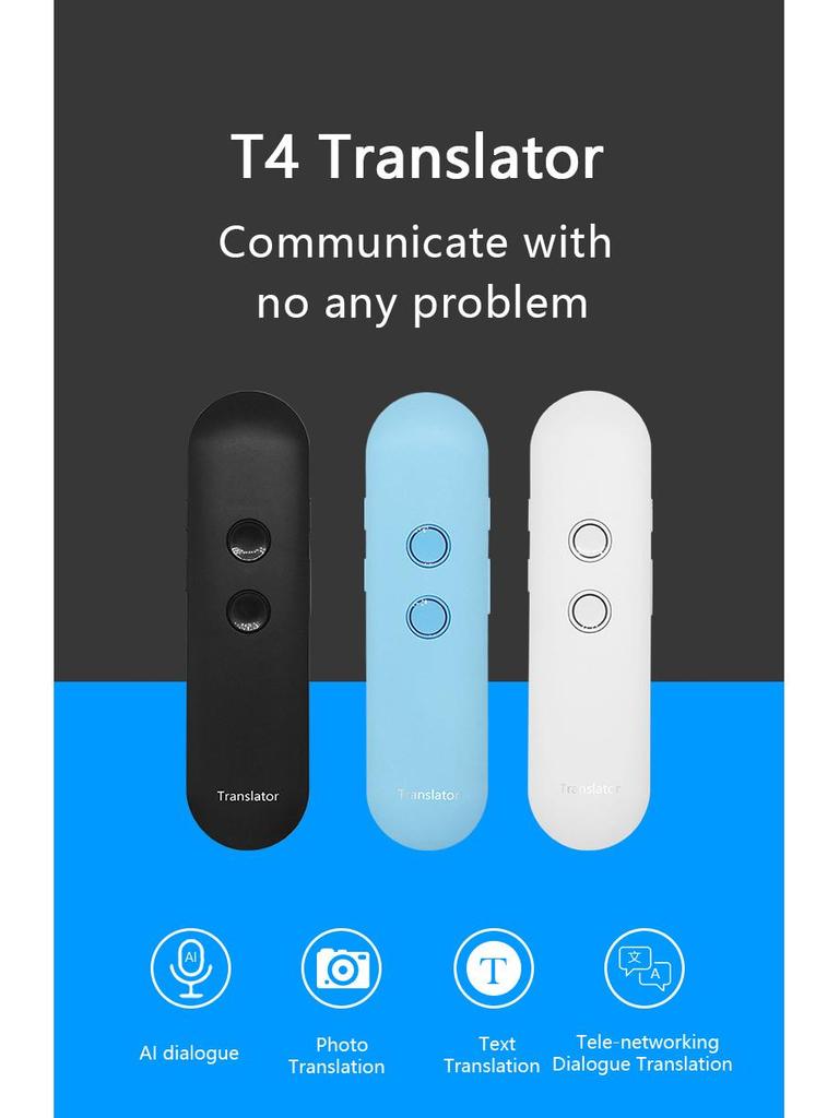 Многоцветный Bluetooth-голосовой переводчик Lifa T4