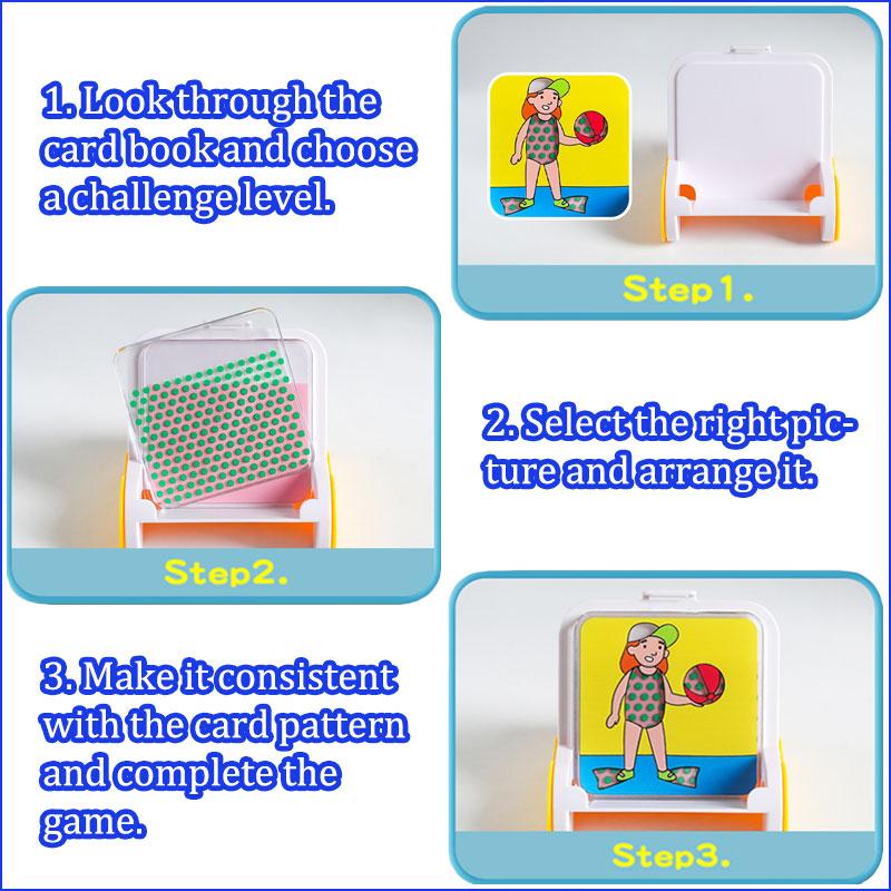 Детская настольная игра на логическое мышление Монтессори Веселая одевалка Подбор цветов Обучение Сенсорная тренировка мышления Развивающие игрушки