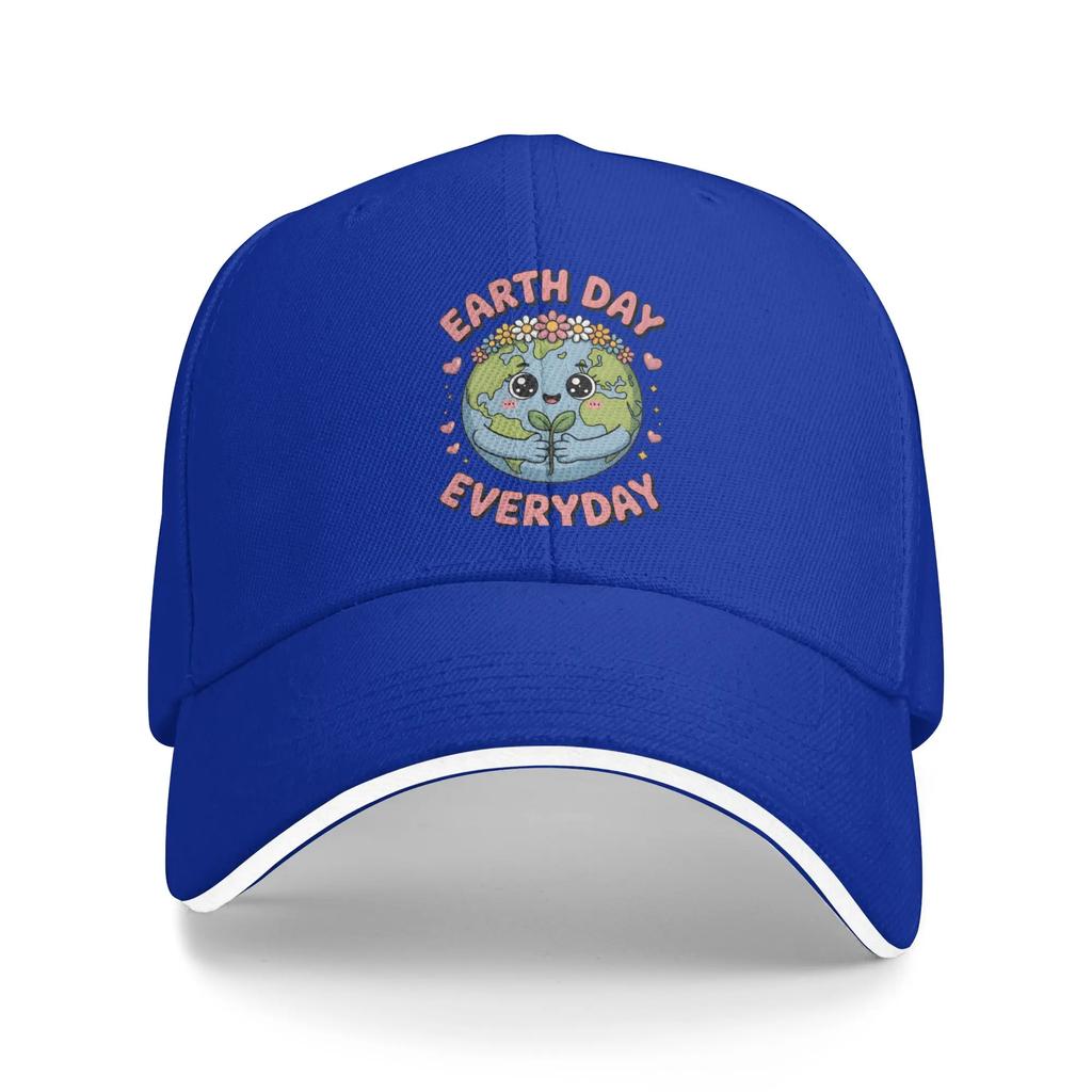 Earth Day EnvironUnisextal Baseball Cap Popular Sandwich Hat Unisex Women Adjustable Dad Hat Outdoor