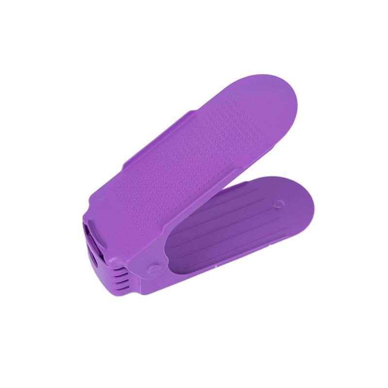 Пластиковая подставка для обуви, экономящая место, двухъярусная, с регулируемыми функциями, для использования в спальне