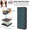 For Realme 11 4G (159.9x73.3x7.95mm) RFID Blocking Phone Case PU Leather Magnetic Flip Folio Cover