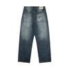 Fish Pond Bear Embroidered Jeans Loose Straight Fit Casual Pants Trousers