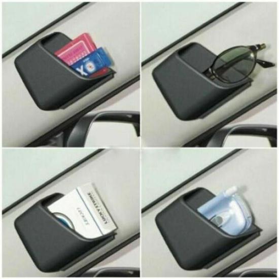 2x Auto Car Interior Accessories Organizer Storage Bag Box Holder Black For Keys