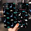 Милый чехол для телефона с динозавром для iphone 11 Pro Max XR XS Max 7 8 6 6s plus, черный силиконовый чехол на заднюю панель, модный мягкий чехол с забавным мультяшным рисунком