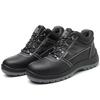 2025  Acceptable Custom Steel Toe Safety Shoes Rubber Outsole Anti Puncture Safety Boots   Work Protective Safety Shoes