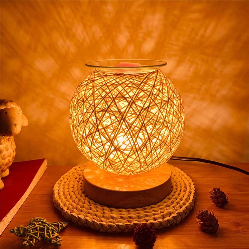 Aroma Burner Electric Wax Melting Meltburner 3D Aroma Lamp Essential Oil Light Aromatherapy Diffuser Nightlight UK Plug