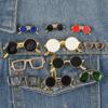 Fashion Retro Jewelry Jackets Suit Accessories Shirt Glasses Brooch Collar Pins Badge Brooch