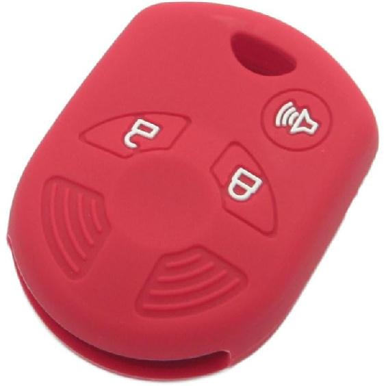 SEGADEN Silicone Cover Protector Case Holder Skin Jacket Compatible with Ford Edge Escape Expedition Explorer F-150 Flex Ranger Windstar 3 Button