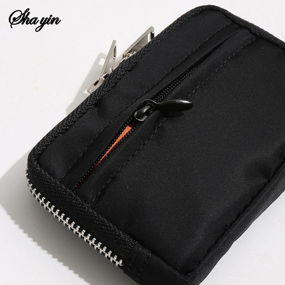 Japanese Men Wallet Earbuds Storage Bag Credit Card Holder Case for Boys Girls Journey Bank Card Organizer Zipper Coin Purse