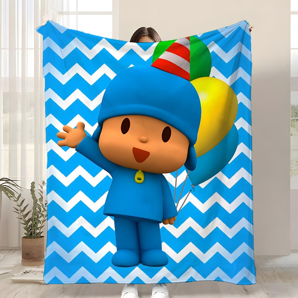 Детское одеяло-плед B-Boy-Girl-Pocoyo, мягкое, теплое, антистатическое, стирающееся, для всех сезонов