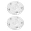 2Pcs 360 Degree Rotating Display Stand Multipurpose Kitchen Countertop Storage Solution Plastic Turntable Organizers