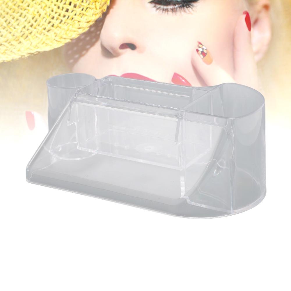 Transparent Multifunctional Nail Drill Stand Nail Grinding Bits Classified Placement