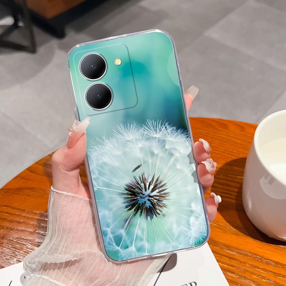 Чехол для телефона Vivo Y77e Y9s Y83 Y90 Z5X Y97 Z1 Pro Y91C, противоударный чехол для телефона с модными этикетками, прозрачный матовый мягкий силиконовый чехол для бампера Vivo