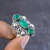 Green Onyx Handmade 925 Sterling Silver Jewelry Ring Size 11 Gift For Her o3I17