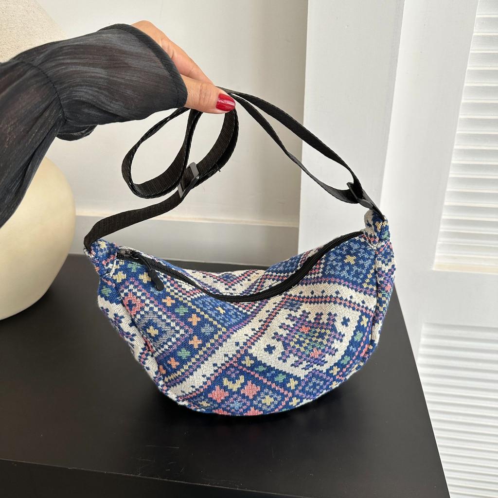 Индивидуальная модная сумка в этническом стиле большой вместимости для женщин 2024 года, новая модная сумка для поездок на работу, сумка для пельменей в иностранном стиле