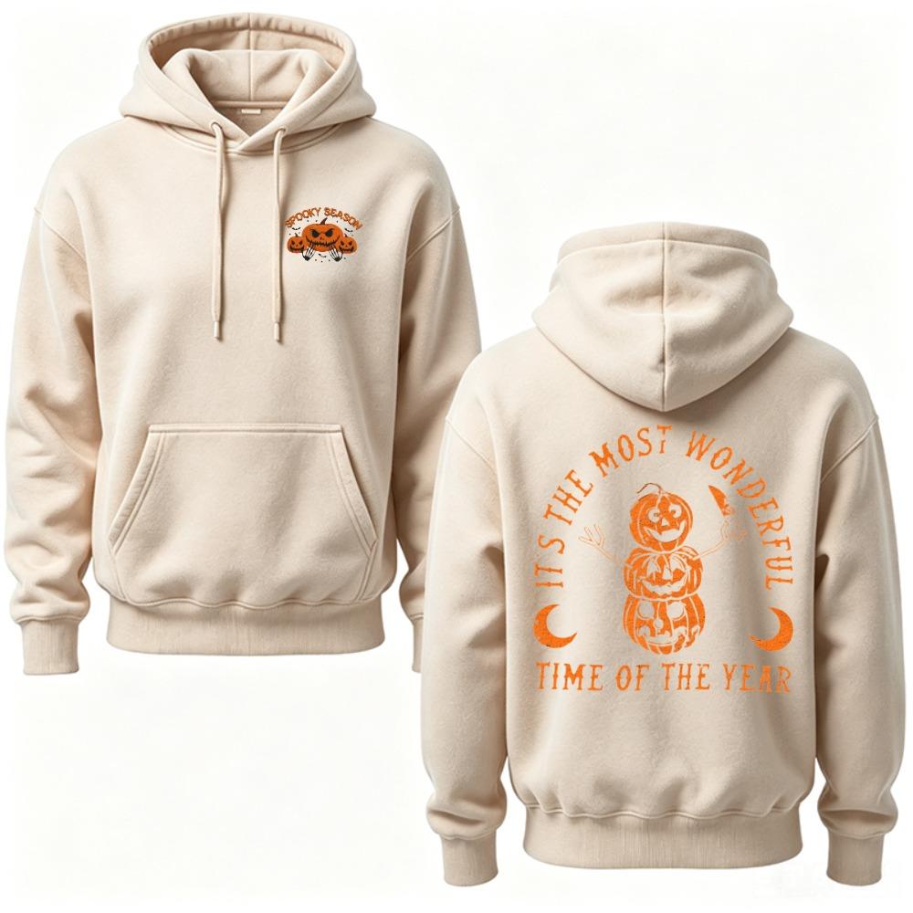 2026 Funny Halloween Pain Scale Pumpkin Hoodie Sarcastic Spooky Emoji Faces Graphic Sweatshirt Unisex Autumn Winter Pullover