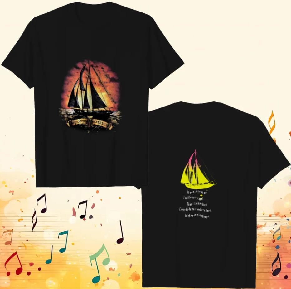 Vintage Crosby Stills Nash Wooden Ships Black Double Sided T ShirtTshirt Unisex T-Shirt