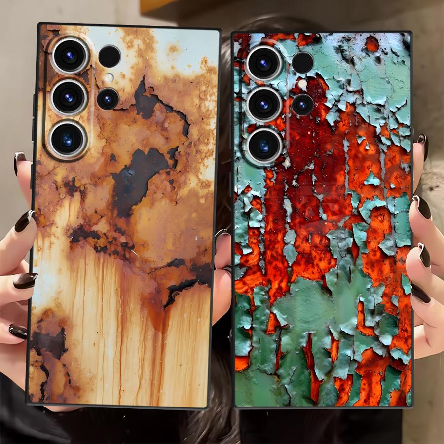 Чехол для Samsung Galaxy S25 Ultra S23 FE S24 Plus S21 S20 S22 S9 Funda Чехол для телефона Ретро Ржавчина