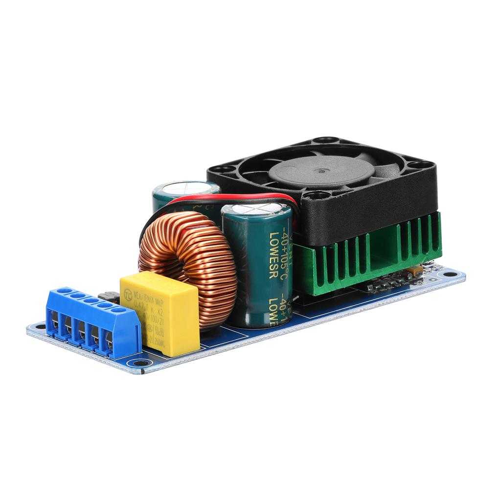 500W IRS2092S Digital Power Amplifier Board Mono Channel Class D Power Amp Board Module with Cooling Fan