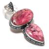 Natural Pink Opal Gemstone 925 Sterling Silver Jewelry Pendant 2.96" R5i14