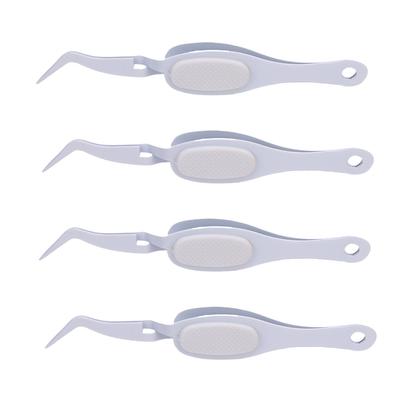 4 шт изогнутые пинцеты для поделок из металла и пластика многофункциональные пинцеты с обратным захватом и тонкими кончиками для