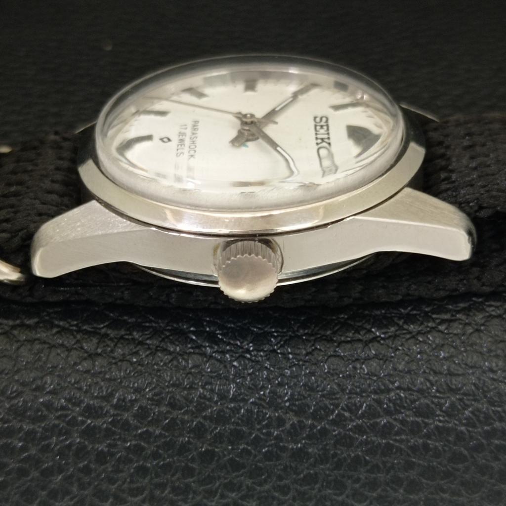 Seiko ВИНТАЖНЫЕ ЯПОНСКИЕ МЕХАНИЧЕСКИЕ ЧАСЫ С РУЧНЫМ ЗАВОДОМ 66B BOY БЕЛЫЙ ЦИФЕРБЛАТ a706404-1