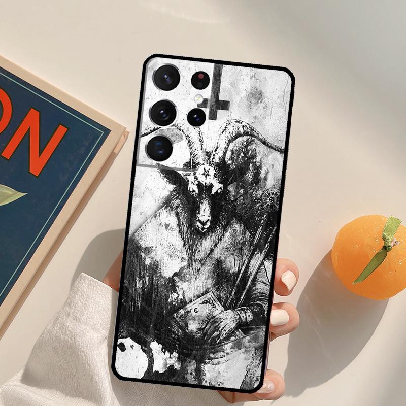 Чехол для телефона 'Дьявол Сатана' для Samsung Galaxy S24 S25 S26 Ultra S20 S21 S22 S23 Plus S10 S25 FE Задняя крышка