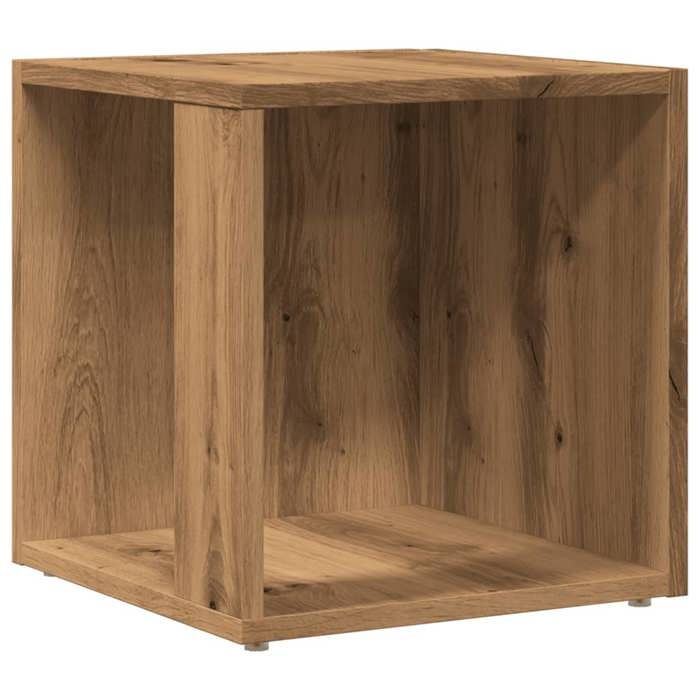 VidaXL Table d'appoint chêne artisanal 33x33x34 cm bois d'ingénierie, armoire latérale, étagère d'angle, armoire, armoire 856717