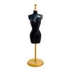 Vogue Miniature Mannequin Torso Doll Clothes Clothes Hanger Ball Jointed Doll Barbie Doll Blythe, Black