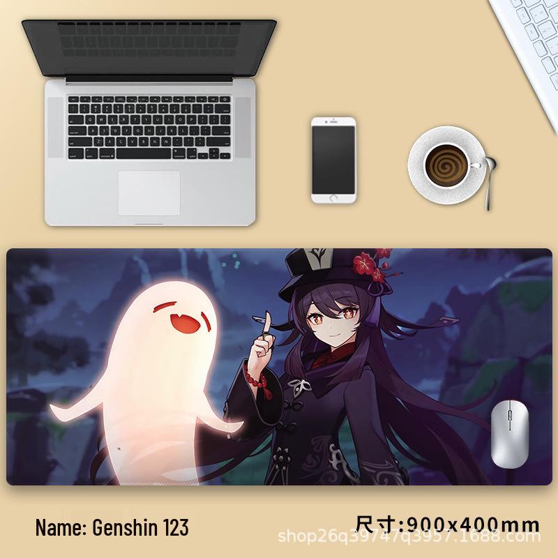 Очень большой коврик для мыши Genshin Impact Венти - Утолщенный аниме коврик для клавиатуры