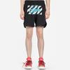 Шорты из сетки OFF WHITE с волнистой линией OMCI005R201010041001